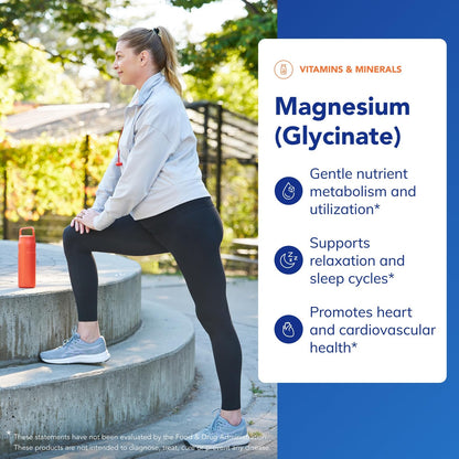 Pure Encapsulations Magnesium (Glycinate) -Supplement to Support Stress Relief, Sleep, Heart Health, Nerves, Muscles, and Metabolism* - with Magnesium Glycinate