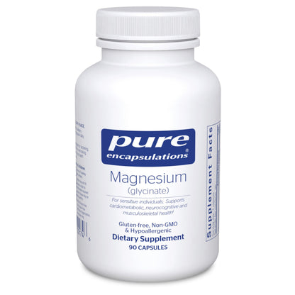 Pure Encapsulations Magnesium (Glycinate) -Supplement to Support Stress Relief, Sleep, Heart Health, Nerves, Muscles, and Metabolism* - with Magnesium Glycinate